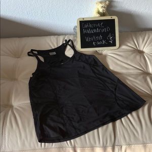 Catherine Malandrino black workout tank